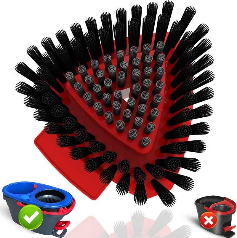 OKcedier Small 1 Pack Scrub Brush Replace Head ONLY for O Cedar RinseClean 2-Tank Spin Mop, NOT for EasyWring 1-Tank System - Image 1